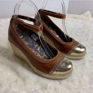 Michael Kors Platform Wedge Espadrille Shoes Sz 3